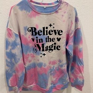 Disney tie dye sweatshirt